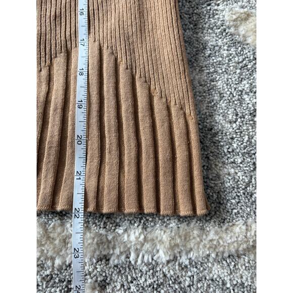 CAbi Tan Ribbed Zip-Up Cardigan - Picture 5 of 10